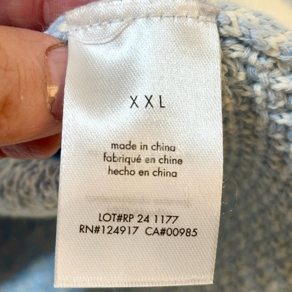 Rachel Parcell Tweed Knit Mini Dress Gold Buttons Preppy Academia Blue White XXL - Picture 8 of 13